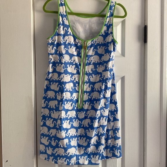 Lilly Pulitzer Bay Blue Tusk in Sun Elephant Dress - Picture 5 of 7